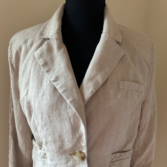 **JASON WU* Ivory Long Sleeve Blazer Suit Jacket Size Medium - Picture 2 of 7